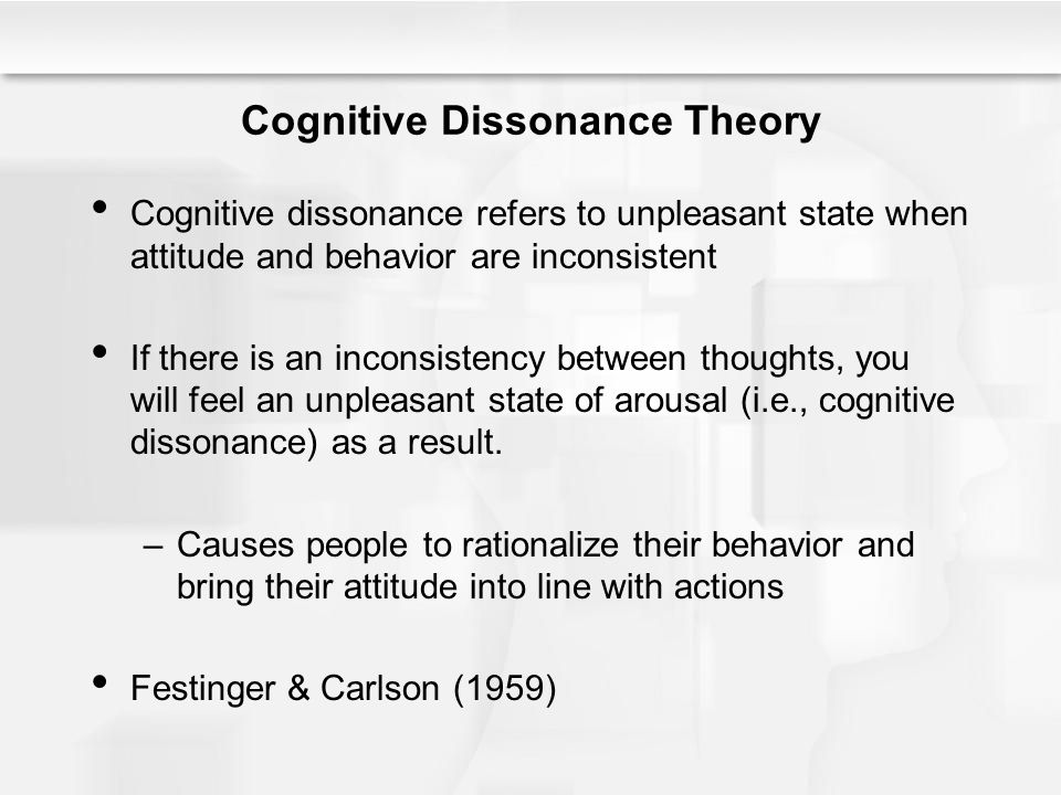 Cognitive consistency theory of attitude top